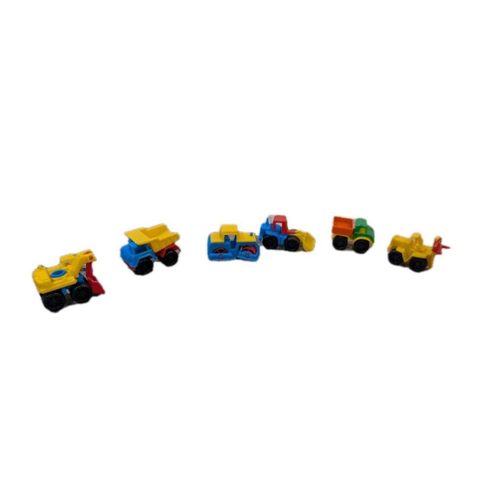 Vintage toys set of 6 pcs. Thailand Truck loader‎ construction vehicle 1970's